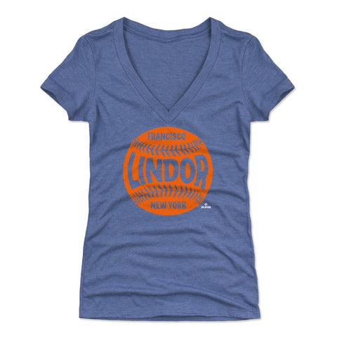 Francisco Lindor New York M Baseball WHT