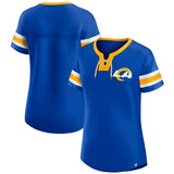 Fanatics NFL Los Angeles Rams Lace-Up Bling T-Shirt