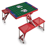 Football Field - Buffalo Bills - Picnic Table Portable Folding Table with Seats