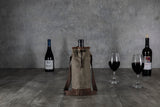 Chicago Bears - Waxed Canvas Wine Tote