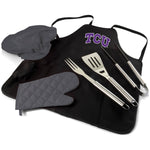 TCU Horned Frogs - BBQ Apron Tote Pro Grill Set