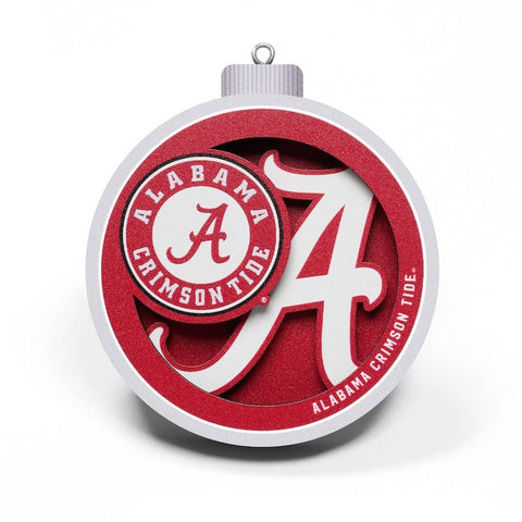 Alabama Crimson Tide 3D Logo Series Ornament - SOK Sports