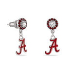 Alabama Crimson Tide A Crystal Drop Earrings - SOK Sports