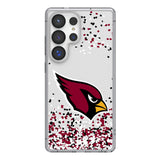 Arizona Cardinals Confetti Clear Phone Case for Samsung Galaxy