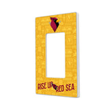 Arizona Cardinals Deco Hidden-Screw Light Switch Plate