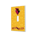 Arizona Cardinals Deco Hidden-Screw Light Switch Plate