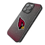 Arizona Cardinals Linen Black Bling Phone Case for Apple iPhone