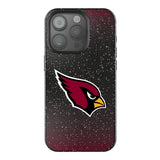 Arizona Cardinals Linen Black Bling Phone Case for Apple iPhone