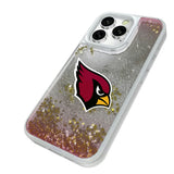 Arizona Cardinals Linen Glitter Phone Case for Apple iPhone