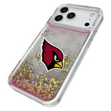 Arizona Cardinals Linen Glitter Phone Case for Apple iPhone