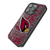 Arizona Cardinals Paisley Black Bling Phone Case for Apple iPhone