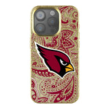 Arizona Cardinals Paisley Bling Phone Case for Apple iPhone