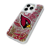 Arizona Cardinals Paisley Glitter Phone Case for Apple iPhone