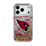 Arizona Cardinals Paisley Glitter Phone Case for Apple iPhone