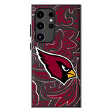 Arizona Cardinals Paisley MagSafe Compatible Phone Case for Samsung Galaxy