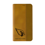 Arizona Cardinals Personalized Burn Folio Phone Case for Apple iPhone
