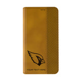 Arizona Cardinals Personalized Burn Folio Phone Case for Apple iPhone