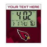 Arizona Cardinals Personalized Color Block Wall Clock
