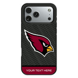 Arizona Cardinals Personalized EndZone Plus Bump Phone Case for Apple iPhone