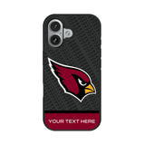Arizona Cardinals Personalized EndZone Plus Bump Phone Case for Apple iPhone 17 Series