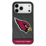 Arizona Cardinals Personalized EndZone Plus Bump Phone Case for Apple iPhone