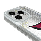 Arizona Cardinals Personalized EndZone Plus Glitter Phone Case for Apple iPhone