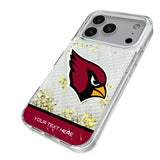 Arizona Cardinals Personalized EndZone Plus Glitter Phone Case for Apple iPhone