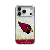Arizona Cardinals Personalized EndZone Plus Glitter Phone Case for Apple iPhone