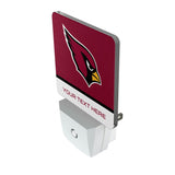 Arizona Cardinals Personalized Endzone Solid Night Light 2-Pack