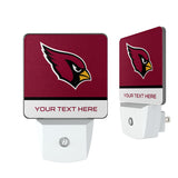 Arizona Cardinals Personalized Endzone Solid Night Light 2-Pack
