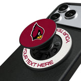 Arizona Cardinals Personalized Endzone Solid PopSockets Magnetic Phone Grip and Stand