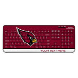 Arizona Cardinals Personalized Endzone Solid Wireless USB Keyboard
