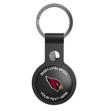 Arizona Cardinals Personalized Insignia Black Airtag Holder