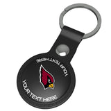 Arizona Cardinals Personalized Insignia Black Airtag Holder
