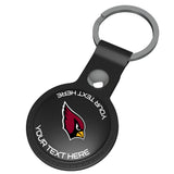 Arizona Cardinals Personalized Insignia Black Airtag Holder