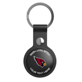 Arizona Cardinals Personalized Insignia Black Airtag Holder