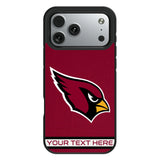 Arizona Cardinals Personalized Stripe Bump Phone Case for Apple iPhone