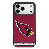 Arizona Cardinals Personalized Stripe Bump Phone Case for Apple iPhone