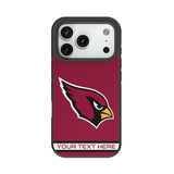 Arizona Cardinals Personalized Stripe Bump Phone Case for Apple iPhone