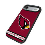 Arizona Cardinals Personalized Stripe Bump Phone Case for Apple iPhone