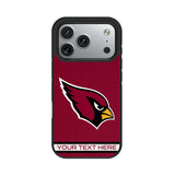Arizona Cardinals Personalized Stripe Bump Phone Case for Apple iPhone 17 Series