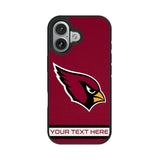 Arizona Cardinals Personalized Stripe Bump Phone Case for Apple iPhone 17 Series