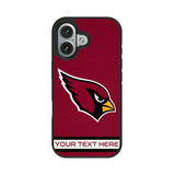 Arizona Cardinals Personalized Stripe Bump Phone Case for Apple iPhone