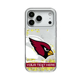 Arizona Cardinals Personalized Tilt Glitter Phone Case for Apple iPhone