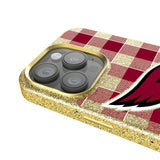 Arizona Cardinals Plaid Bling Phone Case for Apple iPhone