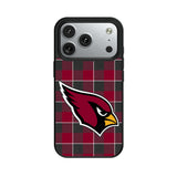 Arizona Cardinals Plaid MagSafe Compatible Phone Case for Apple iPhone