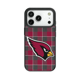 Arizona Cardinals Plaid MagSafe Compatible Phone Case for Apple iPhone