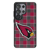 Arizona Cardinals Plaid MagSafe Compatible Phone Case for Samsung Galaxy 26 Series