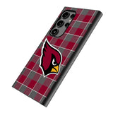 Arizona Cardinals Plaid MagSafe Compatible Phone Case for Samsung Galaxy