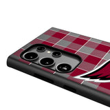Arizona Cardinals Plaid MagSafe Compatible Phone Case for Samsung Galaxy